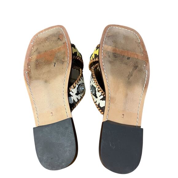 Sam Edelman Brown Hagen Square Toe Sandals Size 9 - Picture 4 of 4